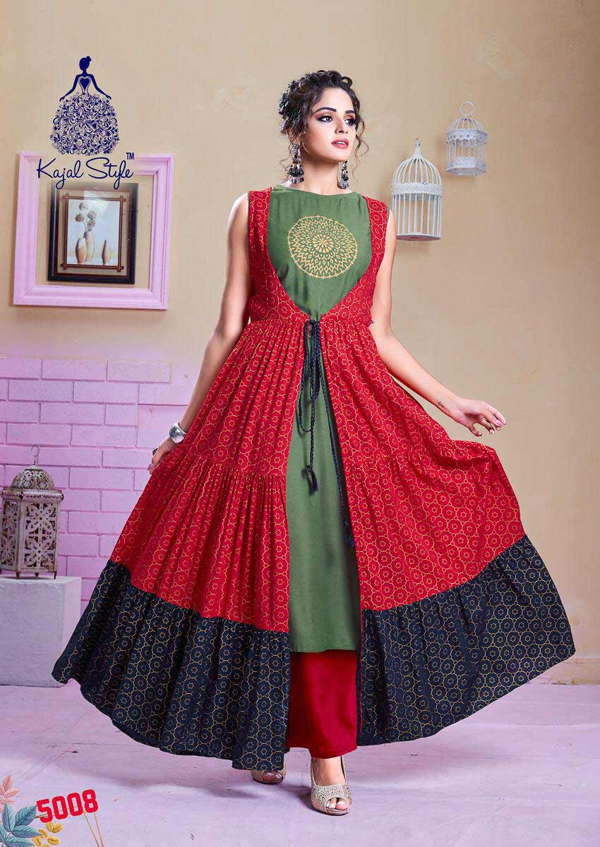F.Season's Vol-5 Kajal Style Rayon Wholesale Kurti F.Season's Vol-5 Kajal Style Rayon Wholesale Kurti